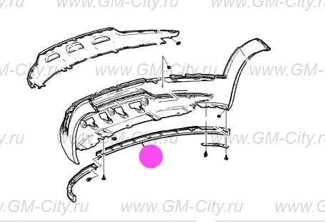 95489536 Gm Chevrolet Captiva C140 Ön Tampon Sağ Alt Karlık