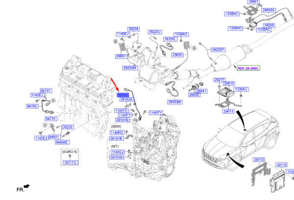 Hyundai Tucson 1.6 2021 Krank Açı Sensörü Mobis.391802U200