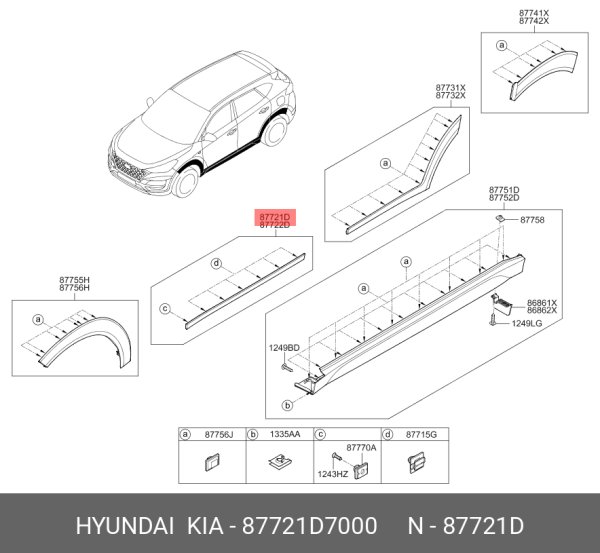 Hyundai Tucson 2016 Sol Ön Kapı DodikOem.87721D7000