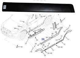 Captiva C100 Sol Ön Kapı Bandı GM.42546870