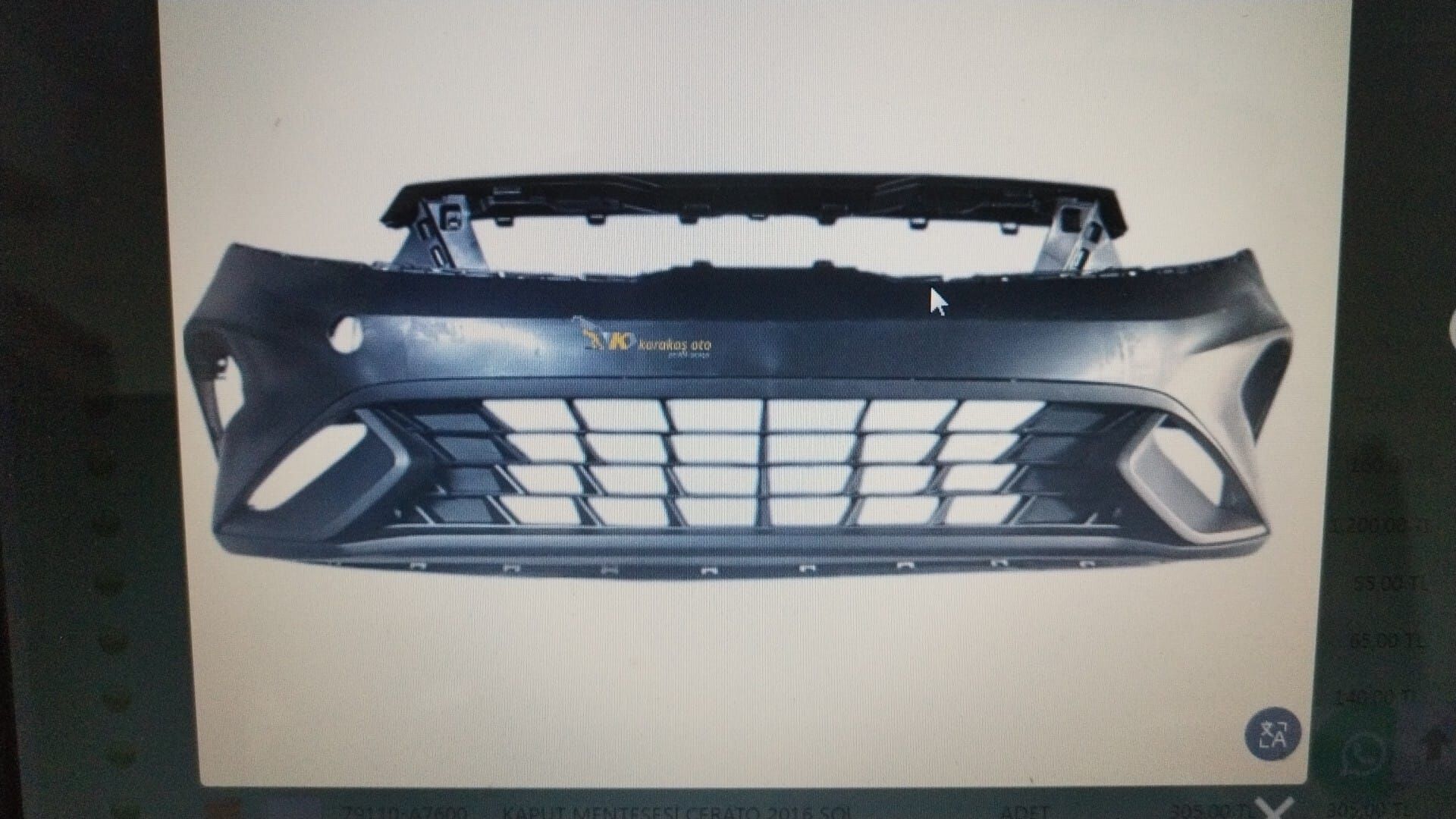 Kia Cerato 2021 Ön Tampon İthal.86511-M6610