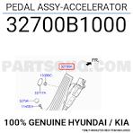 Hyundai Tucson 1.6 Benzin Gaz Pedalı Mobis.32700B1000