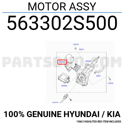 563302s500 Mobis Hyundai İx35 Direksiyon Eps Motoru 2010-14