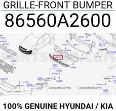 Kia Ceed 2015-18 Ön Tampon Orta Izgara İthal.86560A2600
