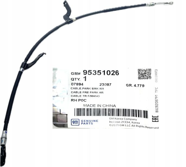 95351026 Gm Chevrolet Captiva C140 Arka Sağ El Fren Teli 2012-15