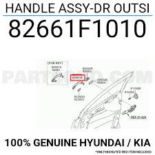 Kia Sportage 2016-19 Dış Ön Sağ Kapı Kolu Mobis.82661F1010