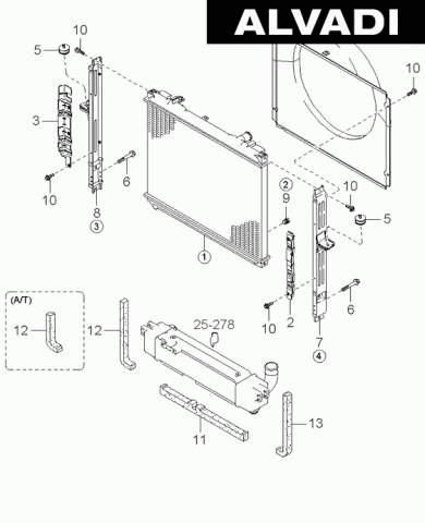 Sorento 03-07 Radyatör Fan Plastiği 253503E000