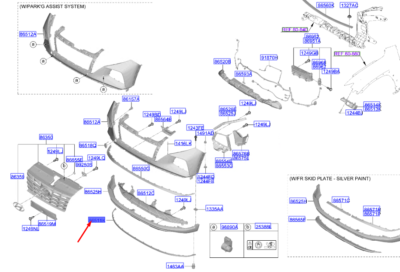 86591n7ca0 Mobis Hyundai Tucson ön Tampon Karlık 2021-25