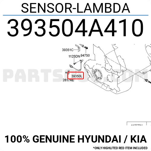 393504A410  Mobis Hyundai Nox Sensör Dizel
