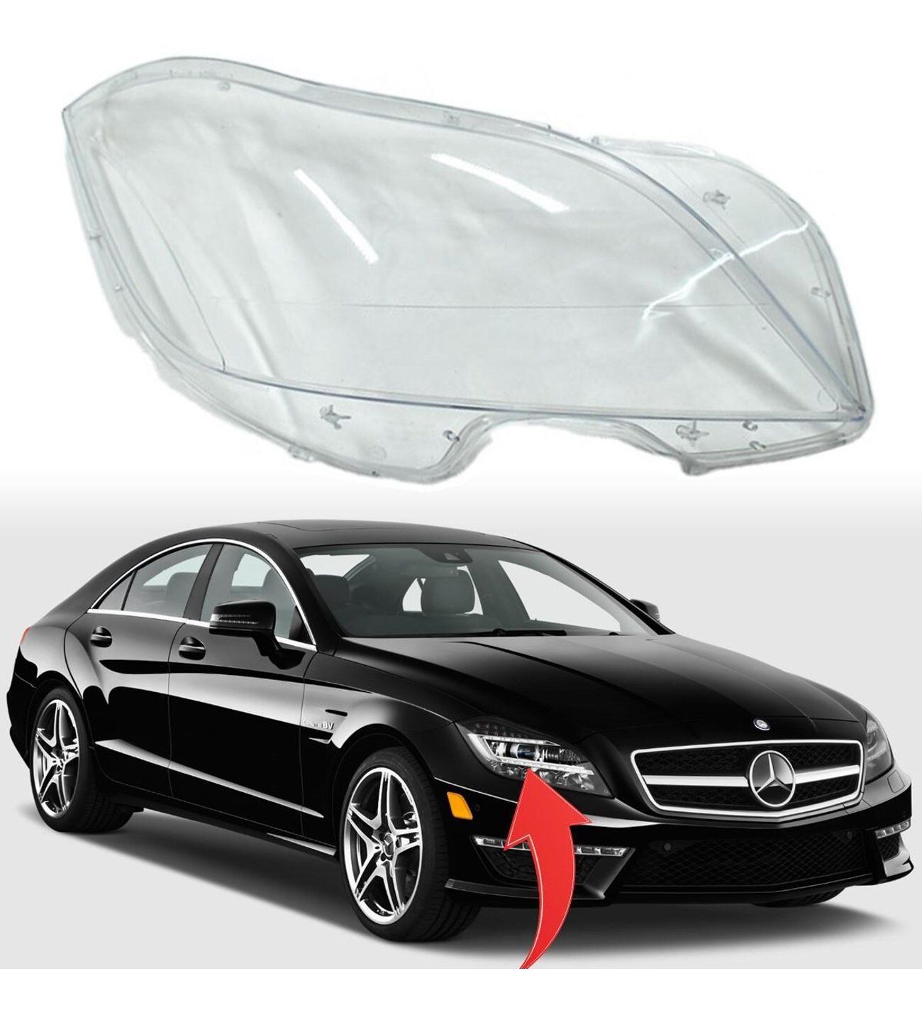 Mercedes Cls W218 Far Camı Sağ Ce Belgeli 2011-14