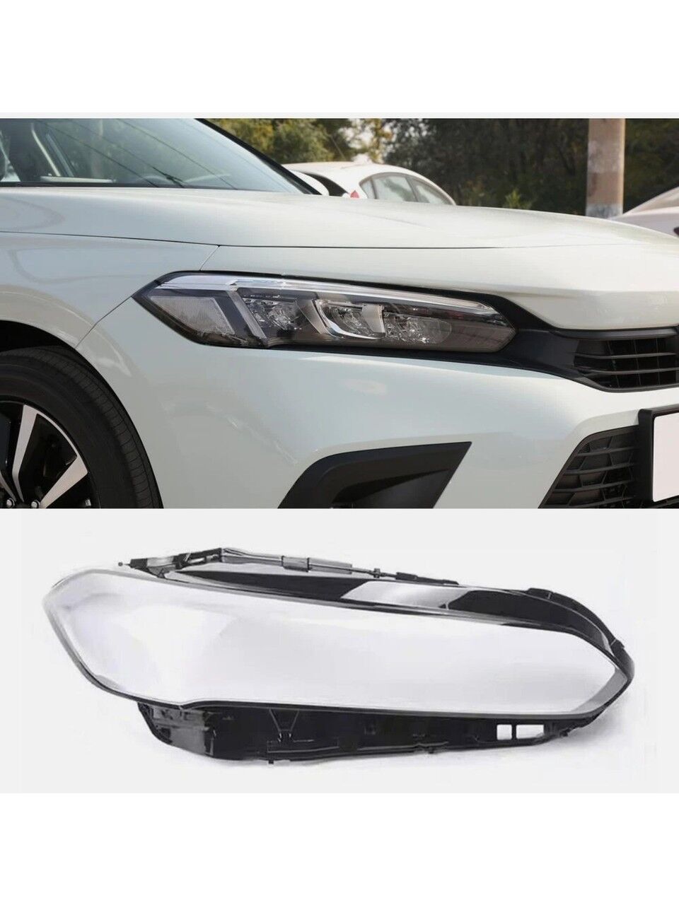 Honda Civic Sağ Far Camı Ce Belgeli 2021-2024