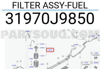 Hyundai Kona 2020 Yakıt Filitresi Mobis.31970j9850